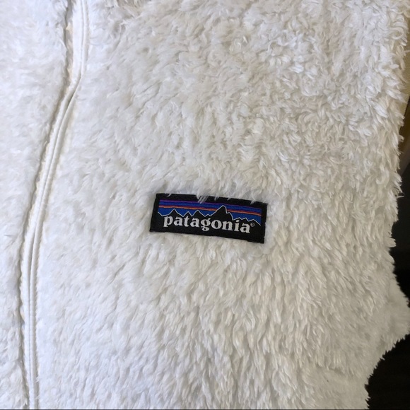 Patagonia White Sherpa Zip Up Vest - Picture 4 of 5